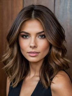 52 Gorgeous Curls for Summer: Hair Color Ideas for Brunettes for 2024 Rambut Brunette, Bronze Hair, Brunette Balayage Hair, Peinados Fáciles Para Cabello Corto, Hair Color Ideas For Brunettes, Trendy Hair Color, Balayage Brunette, Penteado Cabelo Curto, Hair Color And Cut