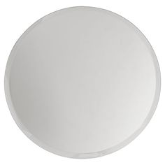 a round white plate on a white background