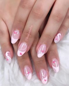 Kawaii Short Nails, Kawaii Nail Designs, Almond Nails Cute, Anime Nails, Simple Acrylic Nails, Cute Nail, Nails Fashion