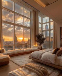 Dream Penthouse NYC 📍 🌆 Nyc Penthouse Bedroom, City View Apartment, Nyc Apt, Nyc City