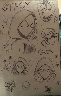 Gwen Stacy Spider Man Spider Girl Drawing Sketch Sketchbook Gwen Stacy Sketch, Pencil Sketch Images, Cute Sketches, Meaningful Drawings, Easy Doodles Drawings, Easy Drawings Sketches