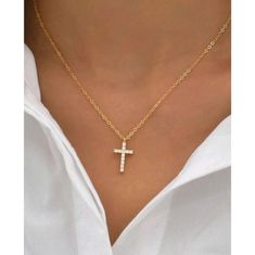 Anthropologie Classic Simulated Diamonds Cross Pendant On Dainty Chain Gold Plated Necklace * Brand New! * Gold Plated * Lightweight- Adjustable * Good Quality *** Will Be Pack It Safely *** Fast Shipping Make A Bundle & Save Other Listings: Jewelry Vintage Anniversary Necklace Ring Bracelet Minimalist Retro Brooch Wedding Classy Holiday Jade Chain Formal 10k 14k 18k 22k Trendy Modern Bride Dangling Karat Christmas Zales Diamond Jewel Charm Forever Thanksgiving Beauty 10kt 14kt New Year, Kendra Fancy Birthday, Vintage Anniversary, Brooch Wedding, Wedding Classy, Minimalist Retro, Engagement Presents, Anniversary Necklace, Bracelet Minimalist, Diamond Jewel