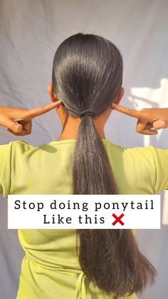 Professional Easy Hairstyles, Lazy Ponytail Hairstyles, Full Ponytail Hairstyles, Easy Tied Up Hairstyles, How To Do Ponytail, How To Do A Ponytail, Diy Easy Hairstyles, Quick Cute Hairstyles, Simple Ponytail Hairstyles