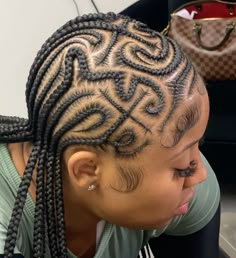 Fun Short Hairstyles, Best Cornrow Hairstyles, Hair Braid Patterns, Women With Long Hair, Women Cornrows, Hairstyles For Ladies, Cute Box Braids, Feed In Braids Hairstyles, Feed In Braids