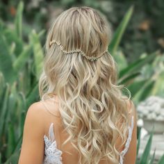 Gold Wedding Hair Piece, Half Wreath, Hair Decor, Boho Headpiece, Bride Tiara, Boho Crystal, Bridal Hair Vine, Bobby Pin