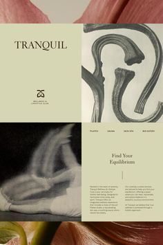 the front cover of tranquill magazine, with an image of a woman's torso