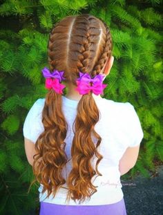 Girls Braided Hairstyles Kids White, 4 French Braids Hairstyles, Fourth Of July Hairstyles For Kids, French Braid Hairstyles For Kids, 4th Of July Hairstyles For Kids, Fun Hairstyles For Kids, Braid Combos, White Girl Braids, Girls Braided Hairstyles Kids