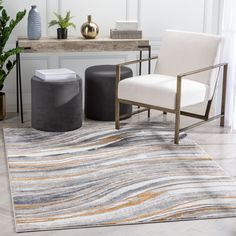 The Verity Collection's abstract and eclectic geometric patterns are woven in a sharply contrasting grey-tone palette, accented with splashes of contemporary color. Woven with super-soft polyester yarn, they're cozy but stain-resistant and easy to clean. Making them the perfect, glamorous centerpiece for a contemporary space. Well Woven Verity 8 X 10 (ft) Grey Rust Indoor Abstract Mid-century Modern Area Rug Polyester in Gray | VER-100-7 Grey Geometric Rug, Modern Rug Runner, Modern Runner, Modern Rugs Grey, Blue Grey Rug, Modern Color Palette, Well Woven, Eclectic Rugs, Gray Rug