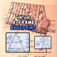 the blueprint for an old fashioned frame house