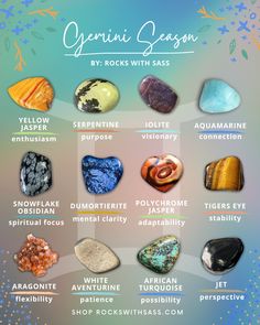 the different types of rocks are shown in this graphic style, with their names and colors