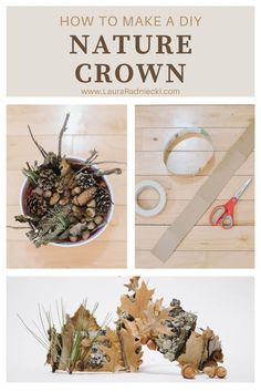 how to make a diy nature crown