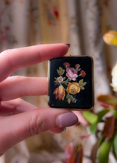 Outrageous Micromosaic and Onyx Brooch Circa 1880 Antique Black Brooch For Gift, Victorian Black Brooches As Gift, Victorian Black Brooches For Gifts, Victorian Style Black Brooches For Gifts, Sand Hourglass, Hourglass Pendant, Ethereal Jewelry, The Grand Tour, Micro Mosaic Jewelry