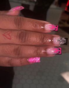 Pink Freestyle Acrylic Nails Short, Shiny Nails Designs, Exotic Nails, Long Acrylic Nails Coffin, Acrylic Nails Coffin Pink, Henderson Nv