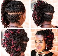 Styling Dreadlocks, Styles Of Braids, Short Sisterlocks, Braid Locs, Sisterlocks Styles Updo, Dreadlocks Hairstyles