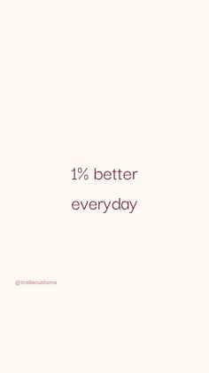 a pink and white photo with the words, 15 % better every day