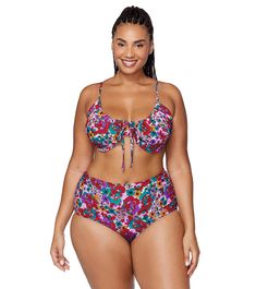 Comfortable Swimwear, S Hook, Soft Cup, Raisin, Hand Wash, Spandex, Plus Size, Fabric, Beauty