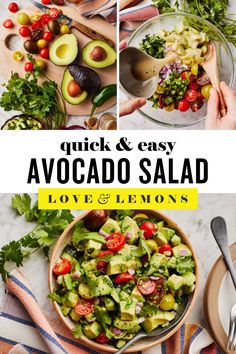 quick and easy avocado salad with love & lemons