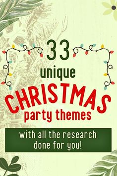 Planning a memorable adult Christmas party can be tricky with so many options to choose from. This ultimate list of Christmas party themes will give you plenty of Christmas party ideas for teens and adults, ensuring a night full of fun Christmas party games and Christmas gift games. Save this pin for easy access to unique ideas that will wow your guests! Christmas Dinner Themes, Christmas Party Themes For Adults, Work Christmas Party Ideas, Christmas Caroling Party, New Year Games, Staff Christmas Party, Ladies Christmas Party, Party Themes For Adults