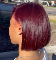 Burgundy Hair Bob Black Women, Red Bob Wigs For Black Women, Burgundy Hair Black Women Natural, Burgundy Bob Black Women, Red Bob Black Women, Dark Red Bob, Bob Black Women, Burgundy Bob, Natural Hair Bob