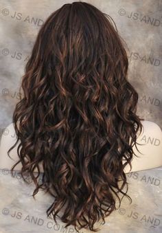 Curly Hair Permanent, Layered Hair With Wavy Hair, V Haircut For Medium Hair Curls, Layers In Wavy Curly Hair, Layered Hair On Wavy Hair, Soft Layers Wavy Hair, Long Wavy Hair With Layers Natural, Long Haircuts Curly Hair, Layers For Naturally Wavy Hair