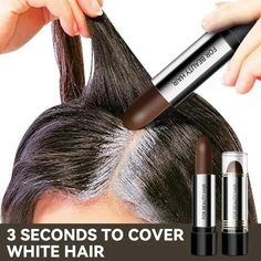 Black Brown One-Time Hair Dye Pen Instant Gray Root Coverage Hair Color Cream Stick Penicl Fast Temporary Cover Up White Hair Description; Bullet Points: 1.Effortless and Perfect: Get rid of gray hair effortlessly with this Hair Color Stick. Its easy-to-use and soft formula effectively covers hair with a natural-looking, long-lasting color. 2.Instant Hair Makeover: Elevate your beauty game with our hair color stick! Achieve a stunning makeover in a snap by instantly transforming your hair to bla Washable Hair Dye, Grey Hair Roots, Lipstick Style, Black Brown Hair, Temporary Hair Dye, Grey White Hair, Covering Gray Hair, Brown Hair Dye, Grey Roots