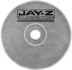 a white disc with the word jayz on it