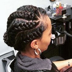 32+ Easy Work Hairstyles For A Sleek And Polished Appearance Goddess Braids Updo, Goddess Braid Styles, Undercut Haircut, Braids Updo, Cabello Afro Natural, Goddess Braids Hairstyles, African Hair Braiding Styles, Afrikaanse Mode