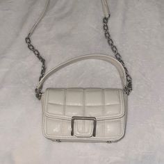 No Flaws Just Bought Never Used! Bundle To Save Detachable Crossbody Strap White Zara Bags For Everyday, White Rectangular Shoulder Bag For Day Out, White Zara Shoulder Bag, Zara White Everyday Bag, Zara White Rectangular Bag, White Square Bag For Day Out, White Rectangular Zara Bag, White Zara Bags For Spring, Versatile White Shoulder Bag For Day Out