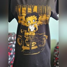 New...! Brisco Brands Betty Boop Black, Betty Boop, Black Blouse, Colorful Shirts, Womens Tops, Tops & Tees, T Shirt, Women Shopping, Black