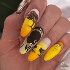 Africa Inspired Nails, Egyptian Nail Art, Egyptian Nails, Safari Nails, Leopard Print Nail Art, Sponge Nail Art