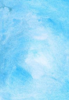 an abstract blue watercolor background with white clouds