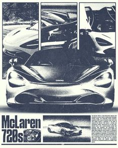 an advertisement for the new sports car