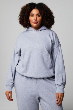 Year Round Terry Hoodie Fabletics Classic Grey Heather female Activewear >> Womens >> Tops >> Sweatshirts >> Hoodies Year Round Terry plus Everyday/Lounge UPF Protection Female Activewear, Classic Grey, Workout Hoodie, Heather Black, Active Wear For Women, Black Cream, Perfect Fit, Lounge, Relaxed Fit