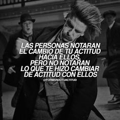 a man in a suit and tie with the words, las personas notaran el cambio de tu actiu