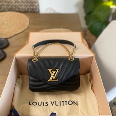 Stunning & Luxurious! This Bag Has Been Worn 3 Times And Is Ready For A New Owner To Enjoy A Pristine Lv Bag At A Fraction Of The Cost. Pm Authenticates All Items Sold Over $500. The Bag Is Shipped To Pm Or Their Authenticators And Then Shipped To You. Receipt Shown On Last Image. Originally Bought In 2022 $2710 Condition Like New Comes With: Lv Box, Dust Bag Size 8.3x4.7x3.5 Louis Vuitton New Wave Chain Bag Pm, New Wave Chain Bag, Chain Bag, Lv Bag, Chain Bags, New Wave, Louis Vuitton Bag, Dust Bag, Bag Lady