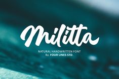 Militta Bold Handwritten. Click the link to download it now! #fonts #font #typography #typeface #script #calligraphy #retro #vintage #modern #webfont #serif #seriffont #sans #sansserif #sansseriffont #displayfont #fontfamily #handwriting #handwritten Best Fonts For Logos, Business Fonts, Free Script Fonts, Commercial Fonts, Font Names, Font Generator, Stand Out From The Crowd, Handwriting Fonts, Handwritten Fonts