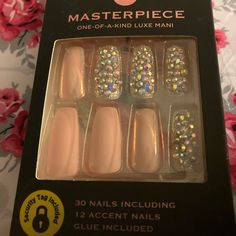 Bnib Press On Nails Box Opened Once But Nails Are Too Long For My Preference Very Pretty, Comes With 2 Kinds Of Accent Nails Kiss Press On Nails Jelly, Kiss Nails Press On, Kiss Press On Nails Glitter, Kiss Impress Press On Nails, Kiss Nails Kit, Kiss Press On Nails, Kiss Lashes, Glitter Accent Nails, Kiss Pink