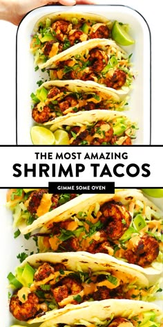 the most amazing shrimp tacos