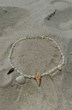 beach seashell pearls charm necklace summer aesthetic surfer girl etsy shop small business Sea Shells Necklace, Summer Necklace Beach, Shells Necklace, Pearl Charm Necklace, Beachy Jewelry, Beach Necklace, Surfer Girl Style, Surfer Necklace, Beach Necklaces