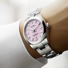 Rolex Perpetual Oyster Women, Oyster Perpetual Women, Women Rolex Watches, Swiss Watches Women, Classy Watches, Rolex Wrist Watch, Rolex Batman