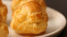 small pastries on a white plate ready to be eaten