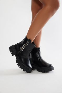 Available In Black. Combat Boots Hardware Detail Round Toe 1.5" Low Block Heel Imported | Evan Buckle Booties in Black size 9 by Fashion Nova Buckle Booties, Black Combat Boots, Low Block Heels, Black Booties, Sale Items, Combat Boots, Block Heels, Black Fashion, Fashion Nova