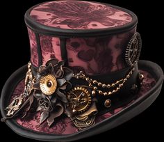 Hats Png, Renfaire Outfit, Gothic Hats, Modern Steampunk, Dragon Backpack, Steampunk Clothes, Steampunk Hats, Halloween Steampunk, Steampunk Woman