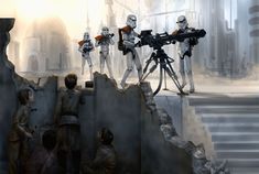 Galactic Empire | Wookieepedia | FANDOM powered by Wikia EmpireOnBackwaterPlanet-EGTW Imperial stormtroopers set up defensive weapons on a backwater planet Edge Of The Empire, Star Wars Imperial, Imperial Army