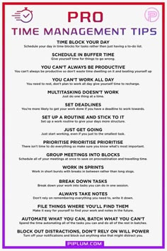 Essential time management strategies and tips for productive business and life. Printable time planning poster. Effective Schedule Time Management, How To Manage My Time, How To Organize Your Work Day, How To Organize Your Day, Time Management At Work, Managing Time, Time Management Games For Adults, Time Audit Worksheet