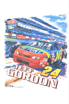 jeff gordon's painting of his car at the indianapolis motor speedway in 1994,