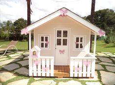 Kids Cubby Houses, Kids Cubbies, Toddler Projects, Garden Playhouse, Girls Playhouse, Kids Forts, Cubby House