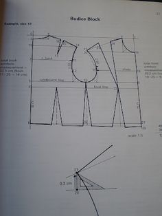 an image of a sewing pattern with measurements