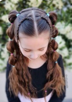 … 1st Day Of Kindergarten Hairstyles, 70s Hairstyles For Kids, 3rd Grade Hairstyles, Crazy Hair Styles, Toddler Hairstyles Girl Fine Hair, Picture Day Hair