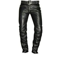 Denham Jeans, Mens Leather Shirt, Mens Leather Coats, Biker Pants, Mens Leather Pants, Haikou, Biker Jeans, Men Trousers, Leather Pant